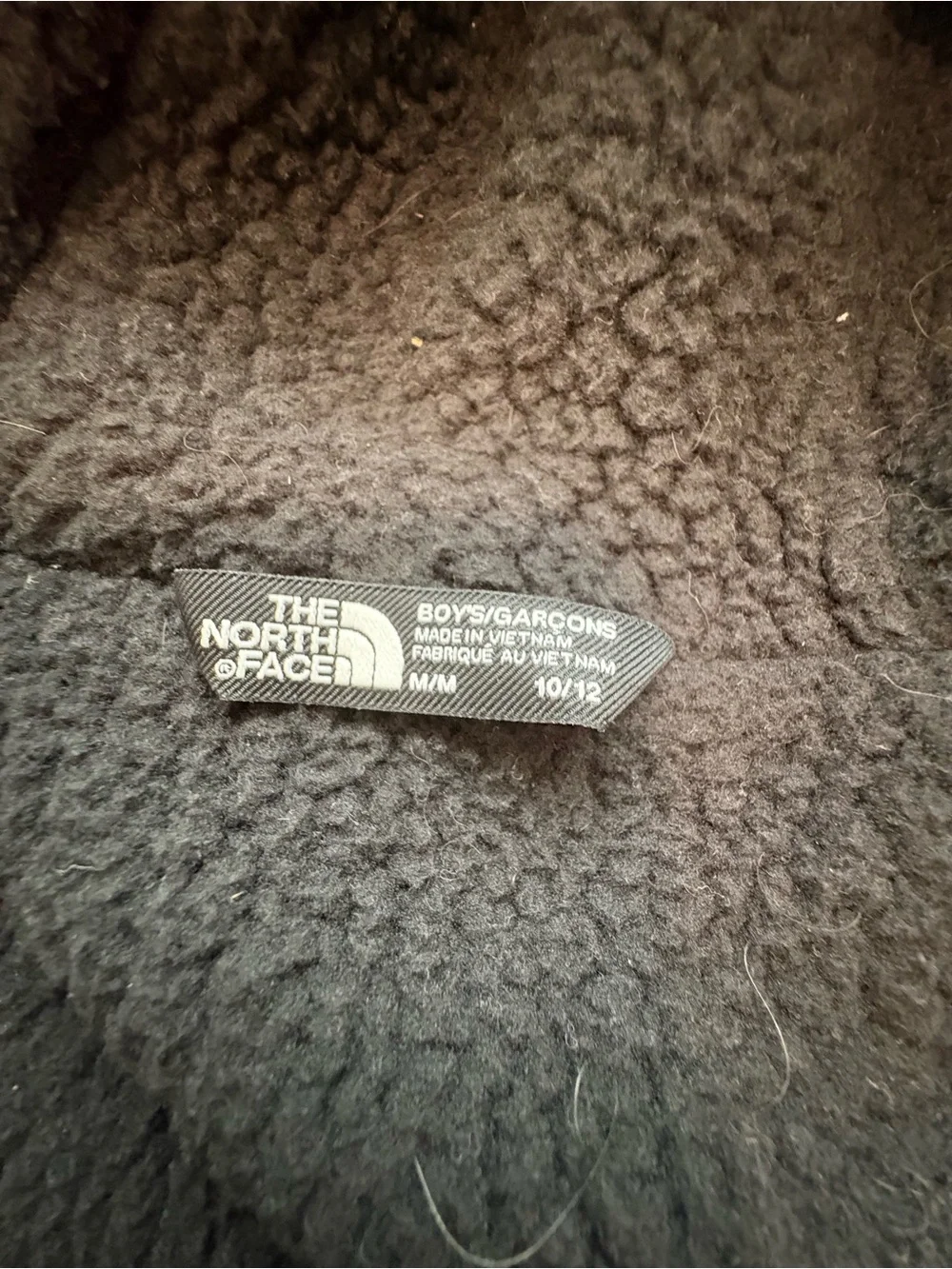 The North Face Warm Storm Hooded Rain Jacket Boys Size M 10/12 Fleece Lined
